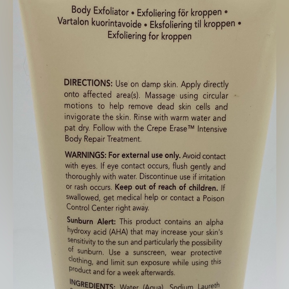 Crepe Erase Exfoliating Body Polish Trufirm Skin Exfoliator 8 oz 236mL Sealed - Picture 4 of 6
